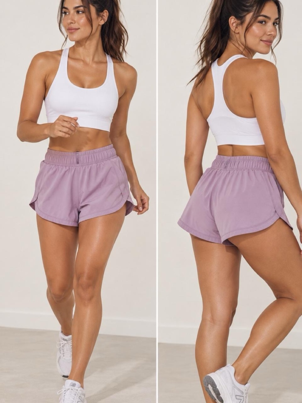 Women's Lightweight Purple Running Shorts